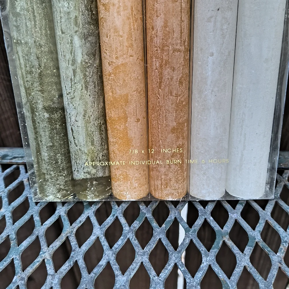 Z GALLERIE | Set of 6 Decorative Pillar Candlesticks